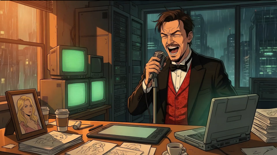 John's lab – the dream sequence